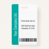 病院パーソナライズされた従業員のロゴと写真ID バッジ (裏面)