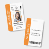 病院パーソナライズされた従業員のロゴと写真ID バッジ (正面&裏面)