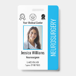 病院パーソナライズされた従業員のロゴと写真ID バッジ