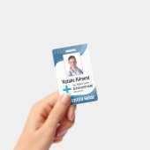 病院パーソナライズされた従業員のロゴの写真とID バッジ (Handheld)