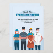 病院フロントラインヒーローありがとう サンキューカード (正面/裏面)