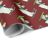 病院ベッド ラッピングペーパー (ロールコーナー)