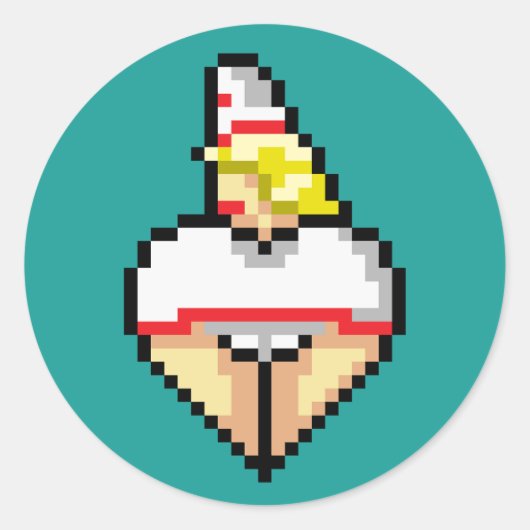 病院ホットティステッカー ラウンドシール (正面)