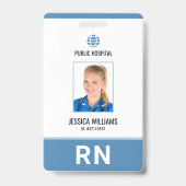 病院モダンスタッフ登録ナースID バッジ (表面)