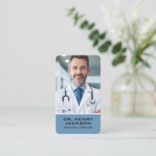 病院内医師 | ヘルス 名刺 (スタンド正面)