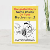 病院労働者退職 カード (正面)