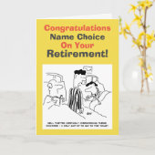 病院労働者退職 カード (黄色い花)