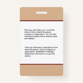 病院医療ナースNP社員写真 バッジ (裏面)