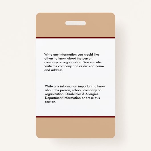 病院医療ナースNP社員写真 バッジ (裏面)