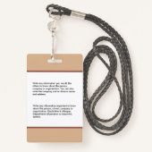 病院医療ナースNP社員写真 バッジ (裏面ランヤード)