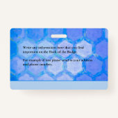 病院医療医ナースRN従業員写真 バッジ (裏面)