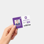 病院医療従業者登録ナースRN ID バッジ (手持ち)