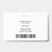 病院医療従業者登録ナースRN ID バッジ (裏面)