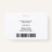 病院医療従業者登録ナースRN ID バッジ (裏面)