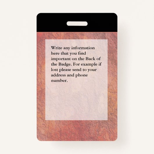 病院医療集中型気にICU社員の写真 バッジ (裏面)