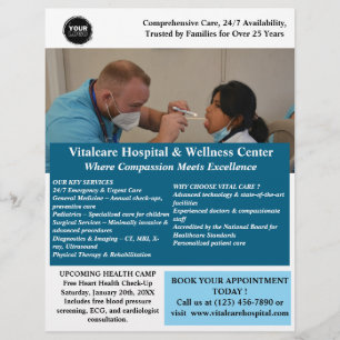 病院又は診療所のマーケティング チラシ