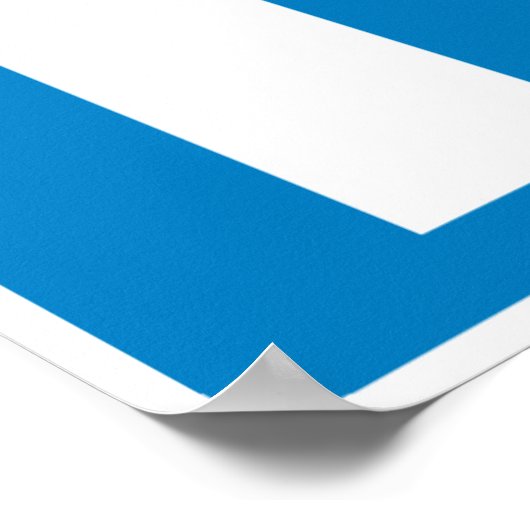 病院帯道路標識 ポスター (角)