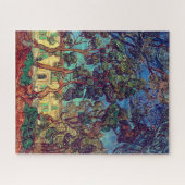 病院庭園の木々 | Vanゴッホ | ジグソーパズル (横)