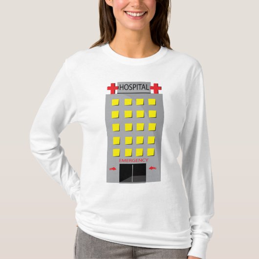 病院建物救急入口 Tシャツ (正面)