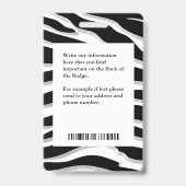 病院従業員の写真IDカードロゴのパーソナライズ バッジ (Back)