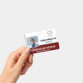 病院従業員の写真IDバッジ(バーコード付き) バッジ (手持ち)