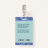 病院従業員ナースフォトバーコードロゴカスタム バッジ (裏面クリップ)