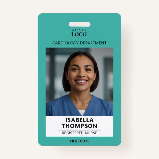 病院従業員プロフェッショナル医療外科用ID バッジ (正面)