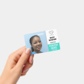 病院従業員用大型写真バッジ（バーコード付き） バッジ (手持ち)