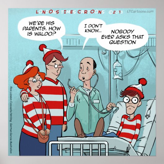 病院患者のポスターはおもしろいどう ポスター (正面)