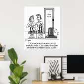 病院漫画1830 ポスター (ホームオフィス)