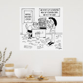 病院漫画7117 ポスター (キッチン)