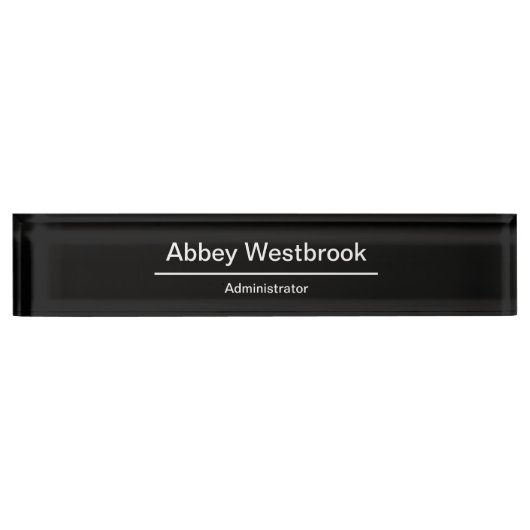 病院管理者プロフェッショナルデスクプラーク デスクネームプレート (正面)