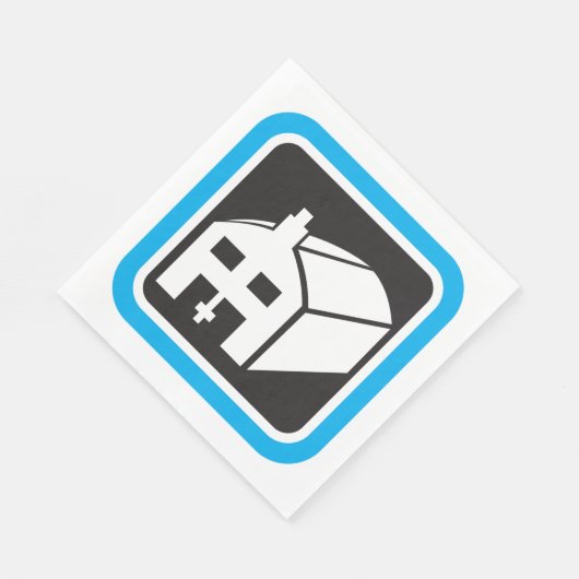 病院納屋アイコンのミニマリスト医療施設 スタンダードランチョンナプキン (角)