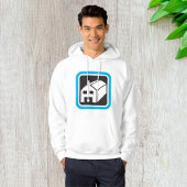 病院納屋アイコンのミニマリスト医療施設 パーカ