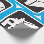 病院納屋アイコンのミニマリスト医療施設 ラッピングペーパー