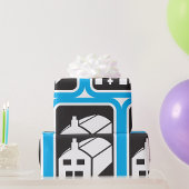 病院納屋アイコンのミニマリスト医療施設 ラッピングペーパー