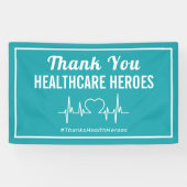 病院職員に気に感謝 横断幕 (横)