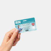 病院職員写真付きIDカード バッジ (手持ち)