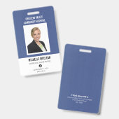 病院職員専門カスタムロゴ バッジ (正面＆裏面)