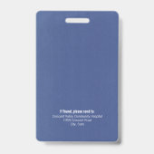 病院職員専門カスタムロゴ バッジ (裏面)