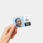 病院職員用大型写真付きIDバッジ(バーコード付き) バッジ (手持ち)