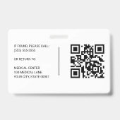 病院職員IDカード - 登録看護師 RN バッジ (裏面)