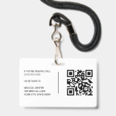 病院職員IDカード - 登録看護師 RN バッジ (裏面(ネックストラップ付))