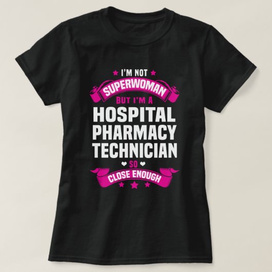 病院薬剤師 Tシャツ (デザイン正面)
