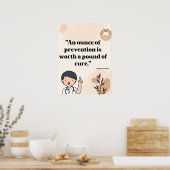 病院診療所の医院引用文 ポスター (キッチン)