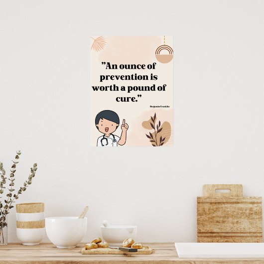 病院診療所の医院引用文 ポスター (キッチン)