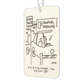 病院車の駐車場テーマコーヒーマグ カーエアーフレッシュナー (左)