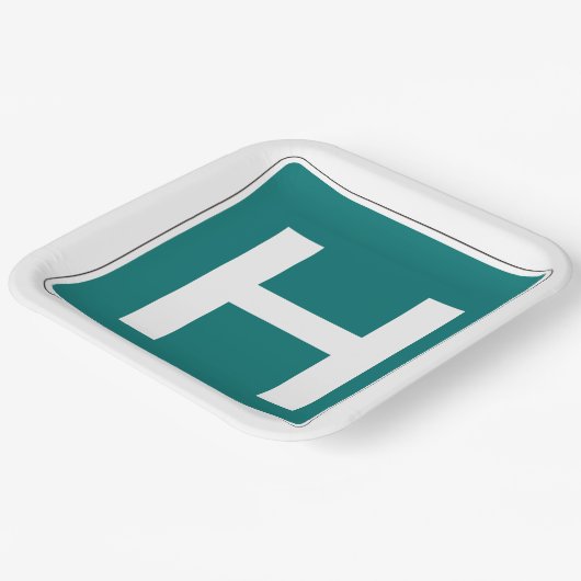 病院道路標識救急医療施設 ペーパープレート (傾斜あり)