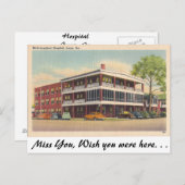 病院、ジェサップ、ジョージア ポストカード (正面/裏面)