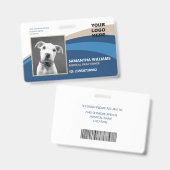 病院 医療用 ID 写真 ロゴ バッジ (正面&裏面)